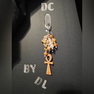 Natural Wood Ankh Charm